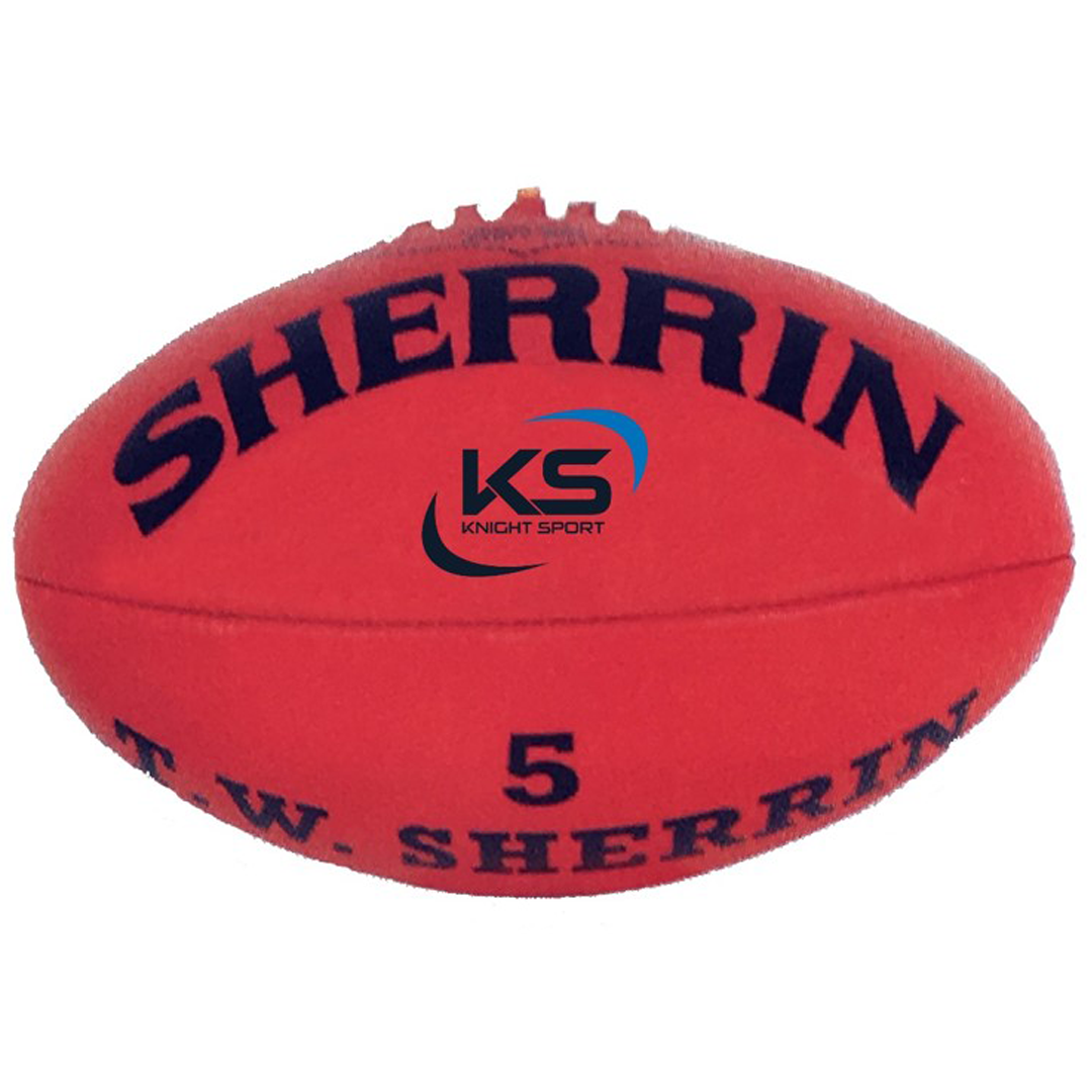 Knight Sport Sherrin Football Leather Red