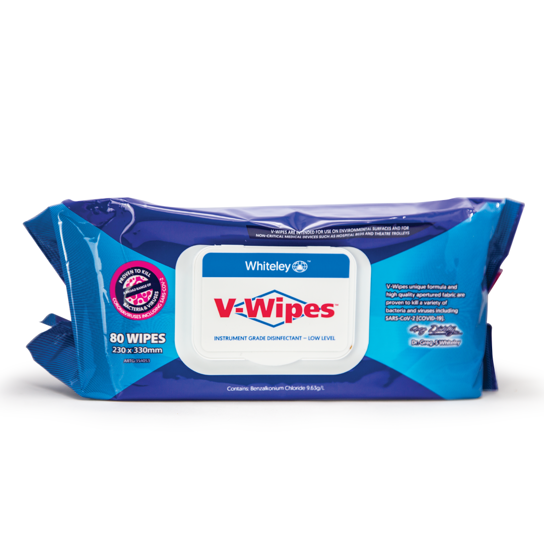 V-Wipes Disinfectant Wipes - 80Pk