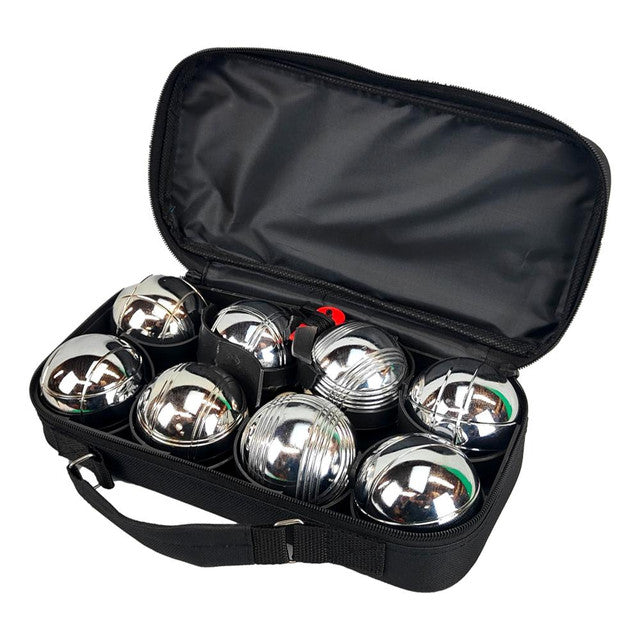 Metal Boule Bocce Set - Silver 8 Balls