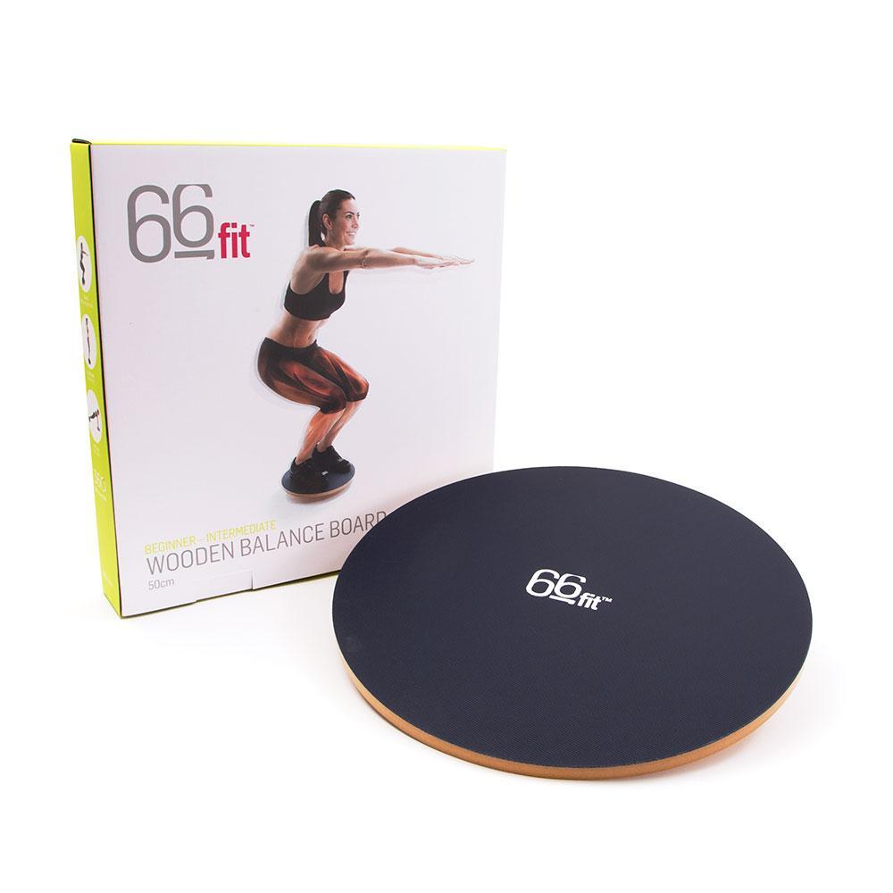 66fit Wooden Balance Board - Pvc Surface - 50cm